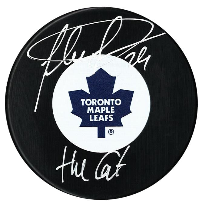 Felix Potvin Autographed Toronto Maple Leafs The Cat Puck CoJo Sport Collectables Inc.