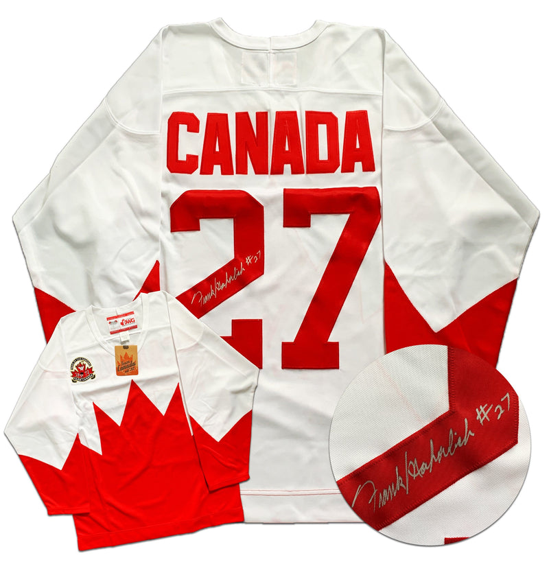 Frank Mahovlich Team Canada Autographed 1972 Summit Series Jersey CoJo Sport Collectables Inc.