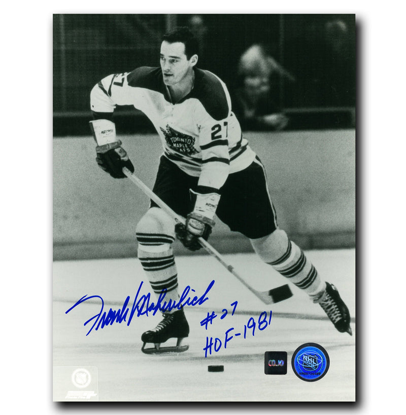 Frank Mahovlich Toronto Maple Leafs Autographed HOF Inscribed 8x10 Photo CoJo Sport Collectables