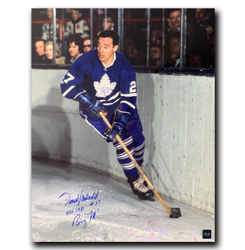 Frank Mahovlich Toronto Maple Leafs Autographed Inscribed 16x20 Photo CoJo Sport Collectables Inc.