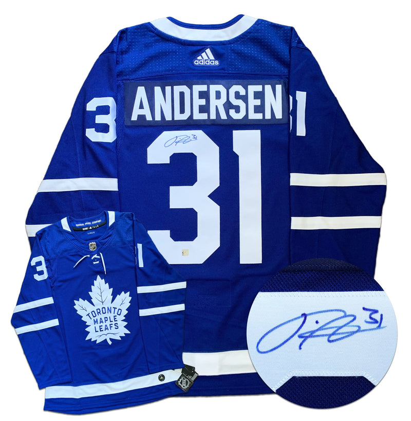 Frederik Andersen Toronto Maple Leafs Autographed Adidas Pro Jersey CoJo Sport Collectables Inc.