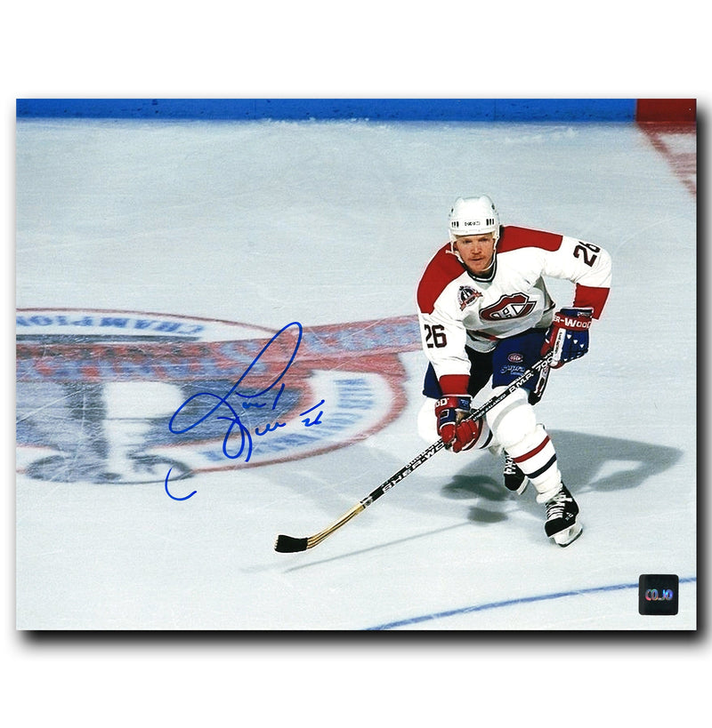 Gary Leeman Montreal Canadiens Autographed Action 8x10 Photo CoJo Sport Collectables Inc.