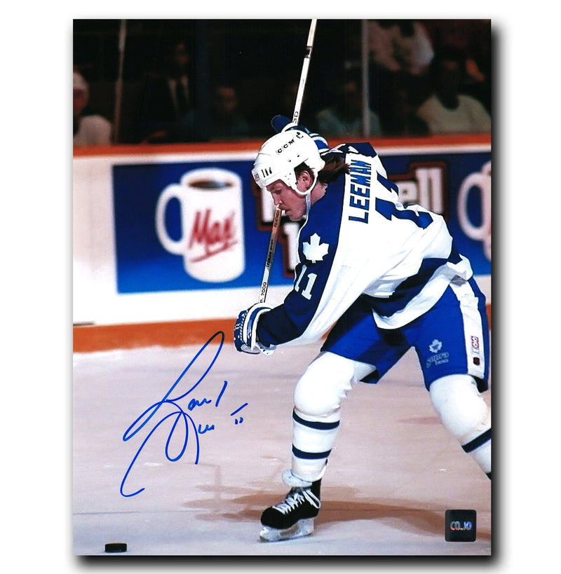 Gary Leeman Toronto Maple Leafs Autographed Shooting 8x10 Photo CoJo Sport Collectables Inc.