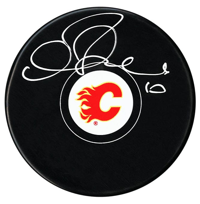 Gary Roberts Autographed Calgary Flames Puck CoJo Sport Collectables Inc.