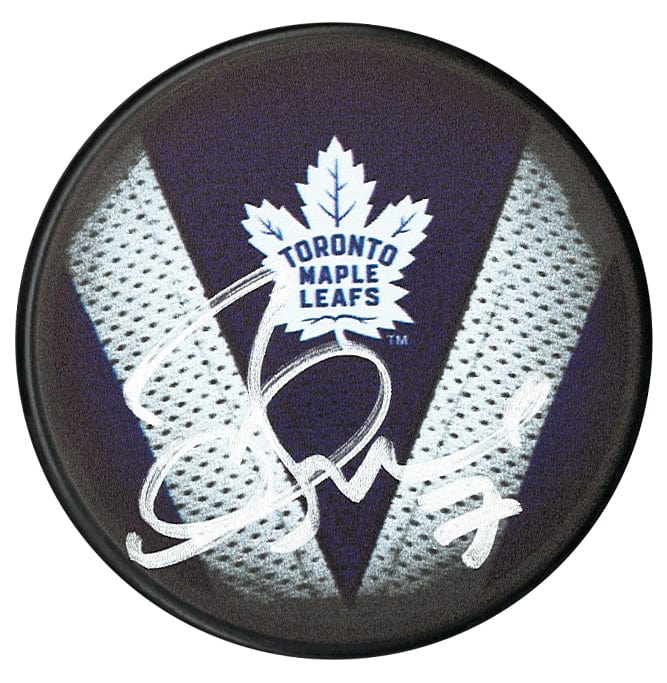 Gary Roberts Autographed Toronto Maple Leafs Stitch Puck CoJo Sport Collectables Inc.