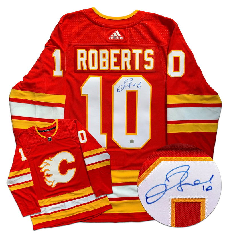 Gary Roberts Calgary Flames Autographed Adidas Pro Jersey CoJo Sport Collectables Inc.