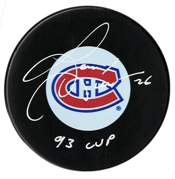 Gary Leeman Autographed Montreal Canadiens 93 Cup Puck CoJo Sport Collectables Inc.