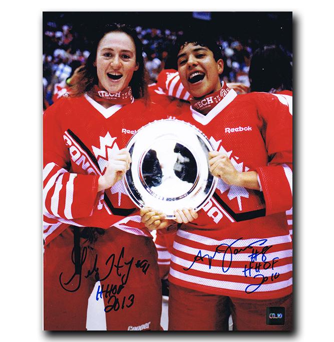 Geraldine Heaney and Angela James Team Canada Dual Autographed 8x10 Photo CoJo Sport Collectables