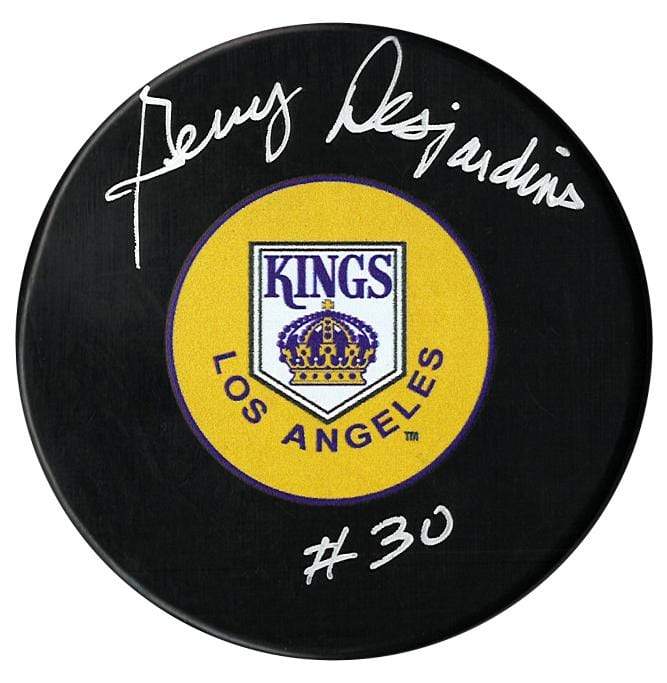Gerry Desjardins Autographed Los Angeles Kings Puck CoJo Sport Collectables Inc.