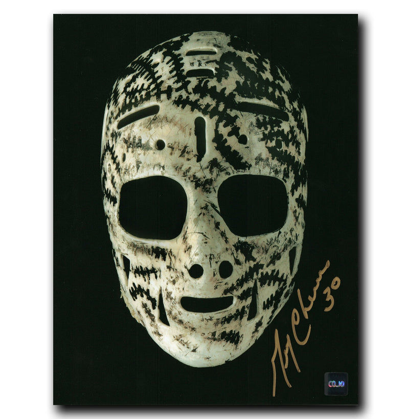 Gerry Cheevers Boston Bruins Autographed Mask 8x10 Photo CoJo Sport Collectables Inc.