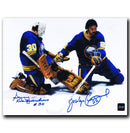 Gerry Desjardins / Jocelyn Guevremont Buffalo Sabres Autographed 8x10 Photo.