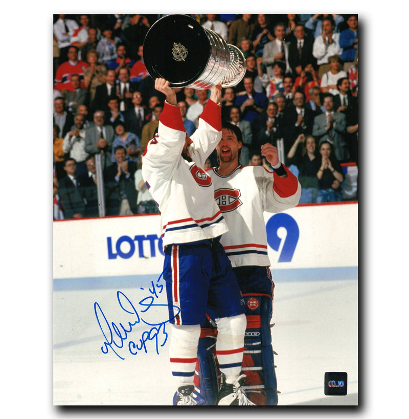 Gilbert Dionne Montreal Canadiens Autographed Stanley Cup Inscribed 8x10 Photo CoJo Sport Collectables Inc.