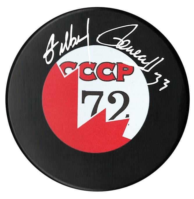 Gilbert Perreault Team Canada Autographed 1972 Summit Series Puck CoJo Sport Collectables Inc.