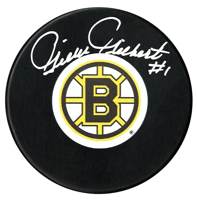 Gilles Gilbert Autographed Boston Bruins Puck CoJo Sport Collectables Inc.