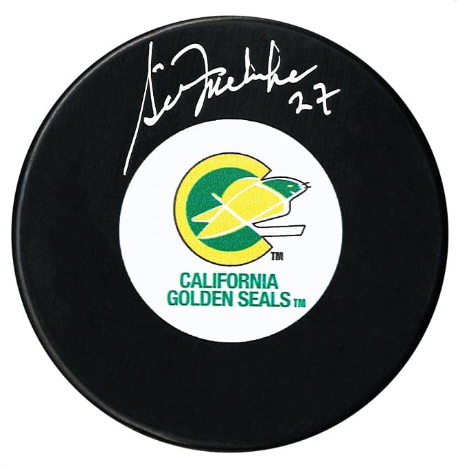 Gilles Meloche Autographed California Golden Seals Puck CoJo Sport Collectables Inc.