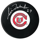 Gilles Meloche Autographed Cleveland Barons Puck CoJo Sport Collectables Inc.