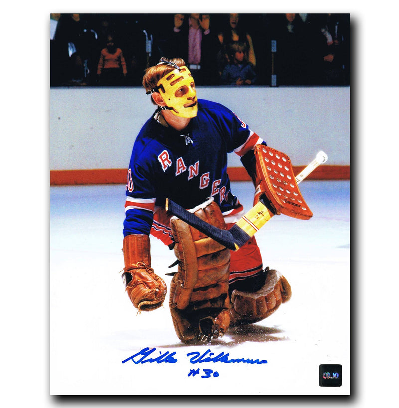 Gilles Villemure New York Rangers Autographed 8x10 Photo CoJo Sport Collectables Inc.