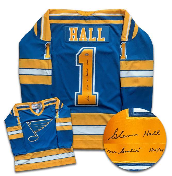 Glenn Hall St. Louis Blues Autographed CCM Jersey CoJo Sport Collectables Inc.