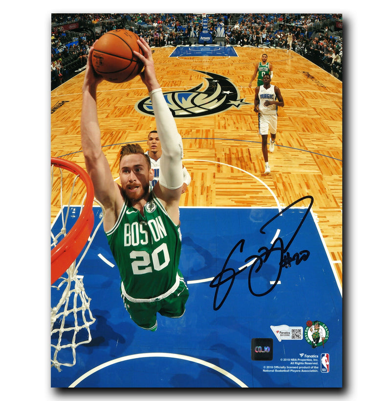 Gordon Hayward Boston Celtics Autographed Dunking 8x10 Photo CoJo Sport Collectables Inc.