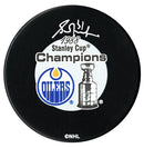 Grant Fuhr Autographed Edmonton Oilers 1988 Stanley Cup Champions Puck CoJo Sport Collectables Inc.