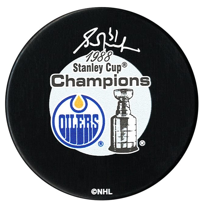 Grant Fuhr Autographed Edmonton Oilers 1988 Stanley Cup Champions Puck CoJo Sport Collectables Inc.