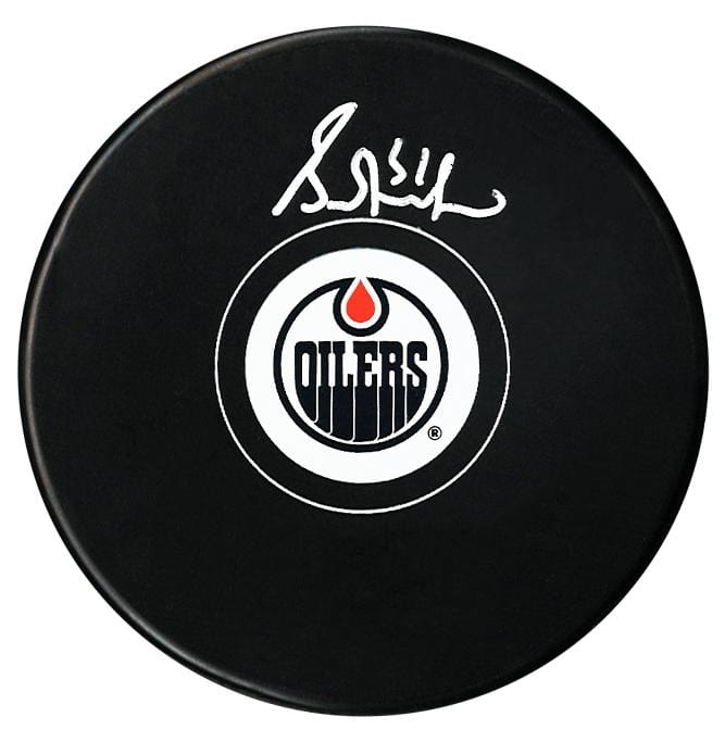 Grant Fuhr Autographed Edmonton Oilers Puck CoJo Sport Collectables Inc.