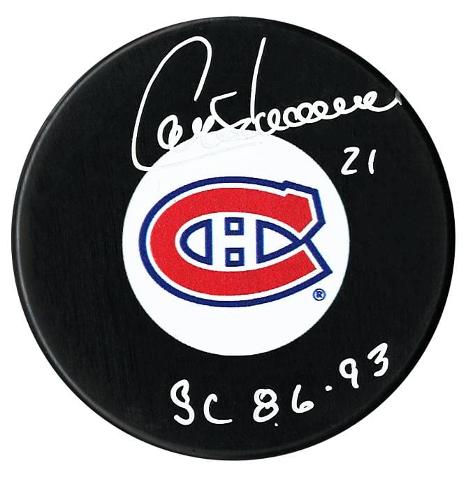 Guy Carbonneau Autographed Montreal Canadiens Stanley Cup Puck CoJo Sport Collectables Inc.