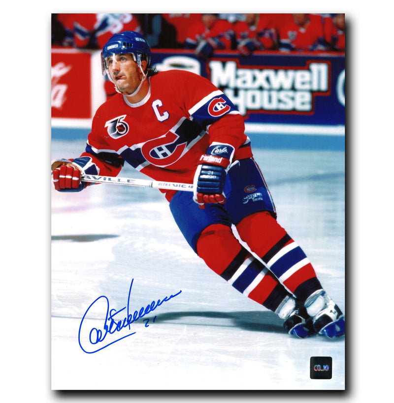 Guy Carbonneau Montreal Canadiens Autographed Skating 8x10 Photo CoJo Sport Collectables
