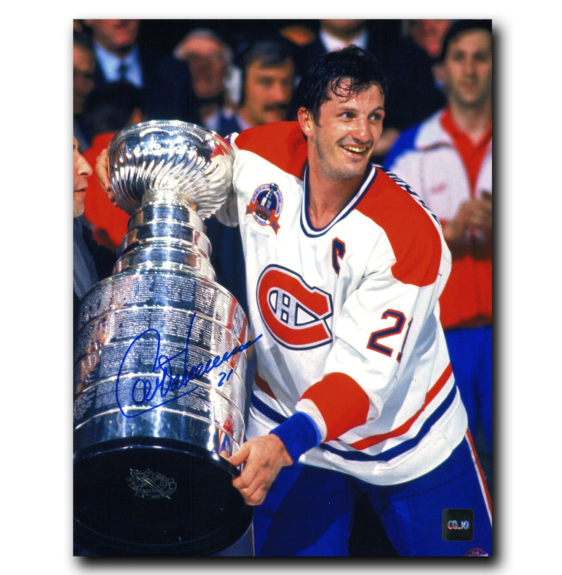 Guy Carbonneau Montreal Canadiens Autographed Stanley Cup 8x10 Photo CoJo Sport Collectables