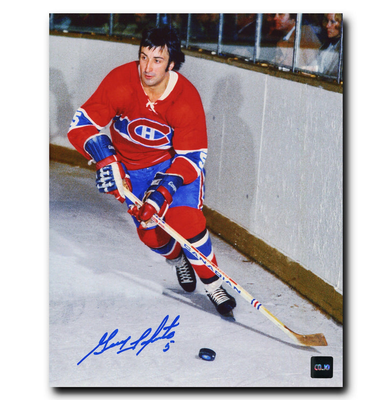 Guy Lapointe Montreal Canadiens Autographed Action 8x10 Photo CoJo Sport Collectables Inc.