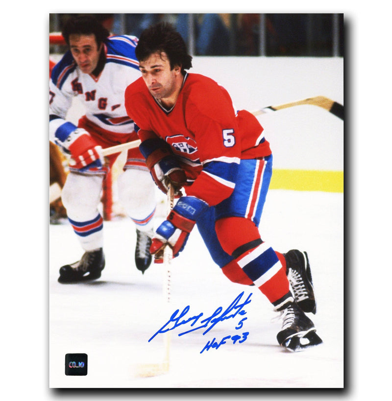 Guy Lapointe Montreal Canadiens Autographed 8x10 Photo CoJo Sport Collectables Inc.