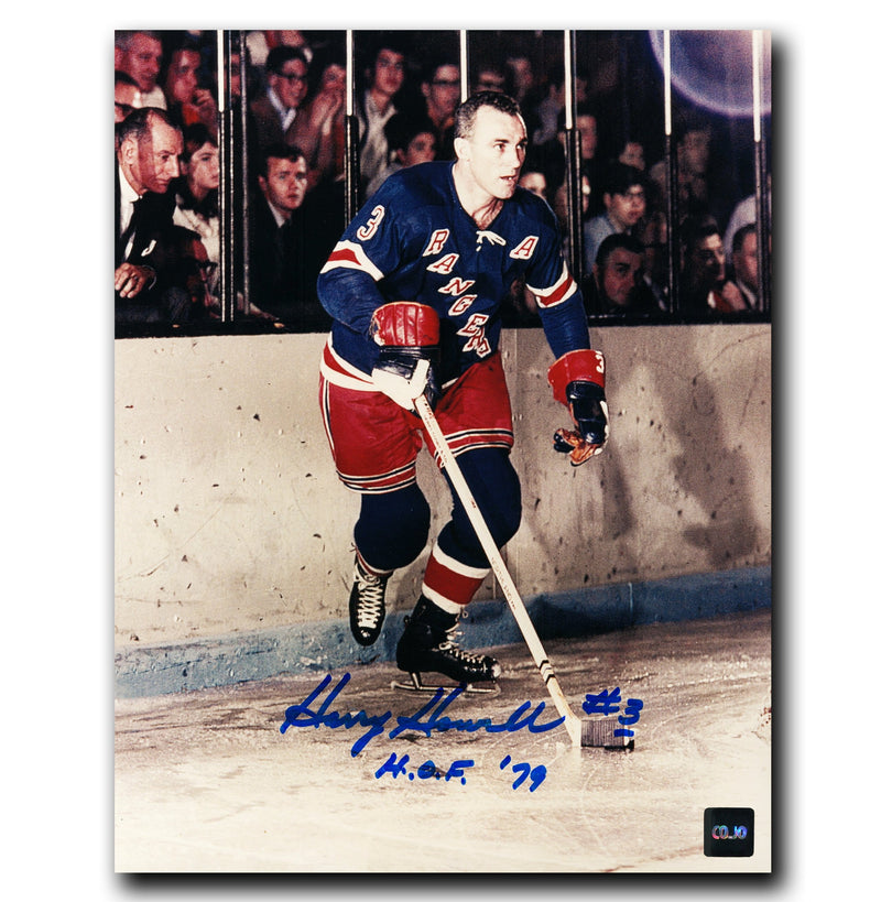 Harry Howell New York Rangers Autographed Behind Net 8x10 Photo CoJo Sport Collectables Inc.