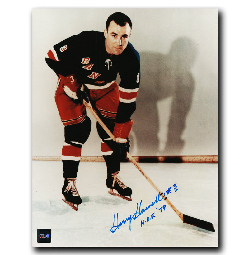 Harry Howell New York Rangers Autographed Portrait 8x10 Photo CoJo Sport Collectables Inc.