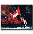 Hayley Wickenheiser Team Canada Autographed 8x10 Flag Photo CoJo Sport Collectables