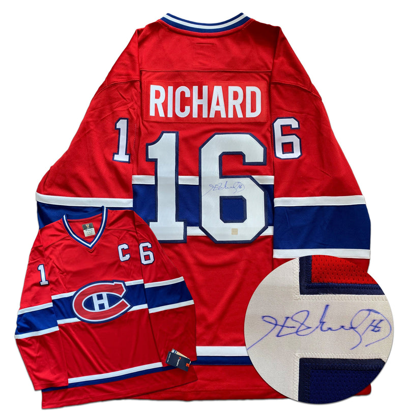 Henri Richard Montreal Canadiens Autographed Fanatics Vintage Jersey CoJo Sport Collectables Inc.
