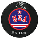 Hilary Knight Autographed Team USA 2018 Gold Puck CoJo Sport Collectables Inc.