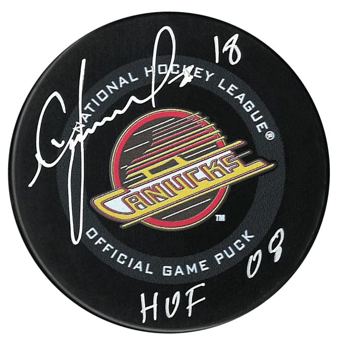 Igor Larionov Autographed Vancouver Canucks HOF Inscribed Puck CoJo Sport Collectables Inc.