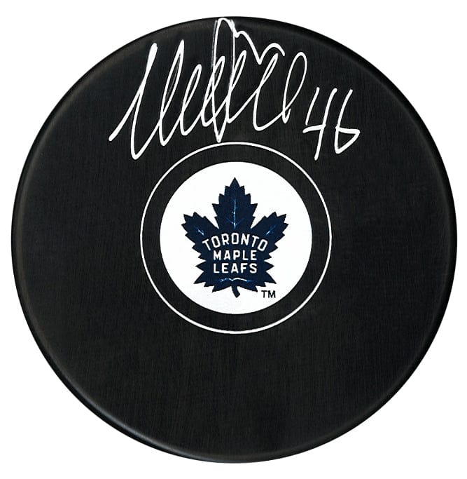 Ilya Lyubushkin Autographed Toronto Maple Leafs Puck CoJo Sport Collectables
