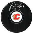J.S. Giguere Autographed Calgary Flames Puck CoJo Sport Collectables Inc.