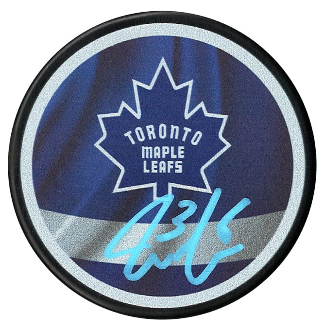 Jack Campbell Autographed Toronto Maple Leafs Reverse Retro Puck CoJo Sport Collectables Inc.