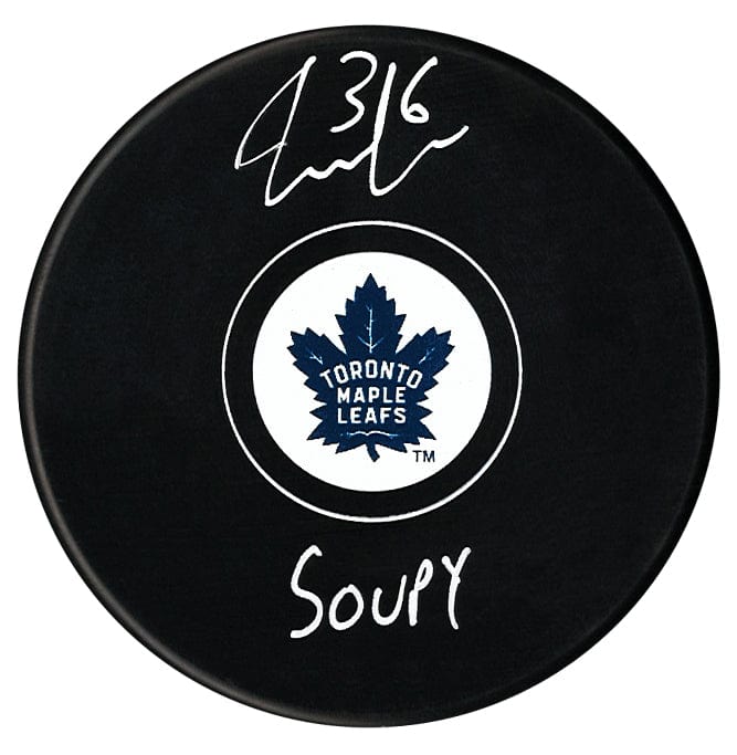 Jack Campbell Autographed Toronto Maple Leafs Soupy Inscribed Puck CoJo Sport Collectables Inc.