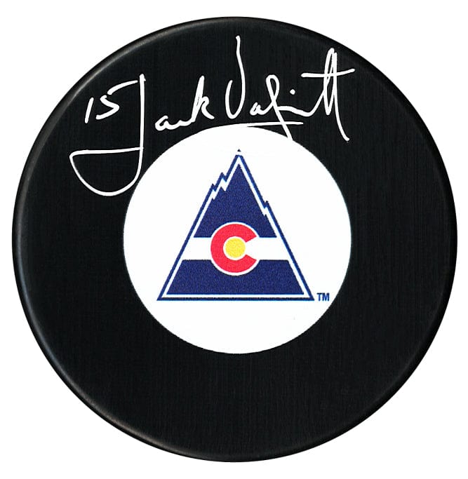 Jack Valiquette Autographed Colorado Rockies Puck CoJo Sport Collectables Inc.