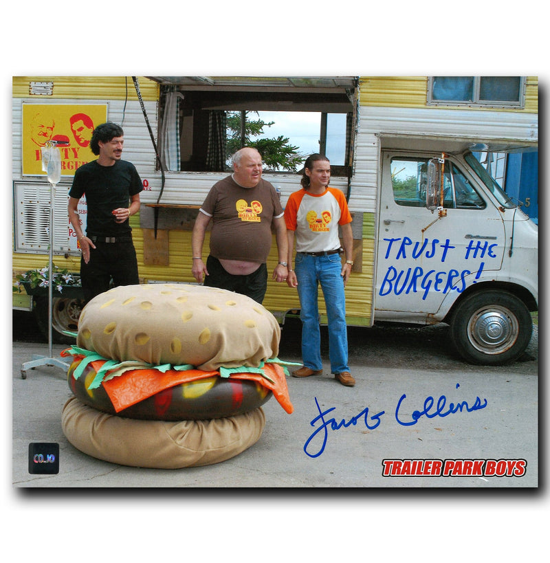 Jacob Collins (Jacob Rolfe) Trailer Park Boys Autographed Burgers 8x10 Photo CoJo Sport Collectables Inc.
