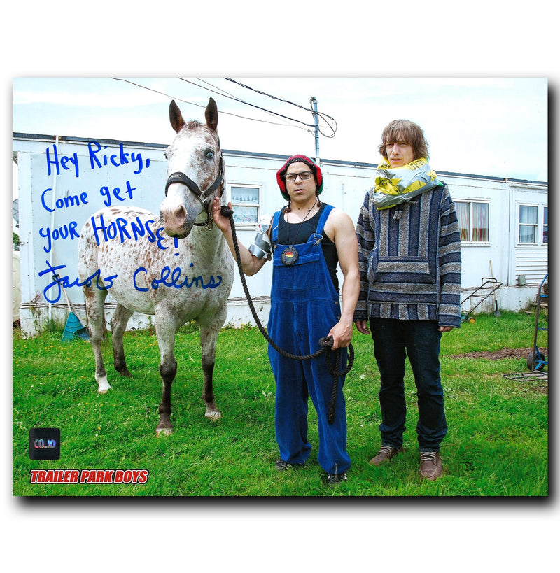 Jacob Collins (Jacob Rolfe) Trailer Park Boys Autographed Hornse 8x10 Photo CoJo Sport Collectables Inc.