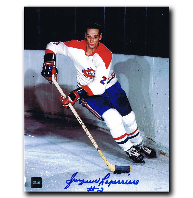 Jacques Laperriere Montreal Canadiens Autographed 8x10 Photo CoJo Sport Collectables