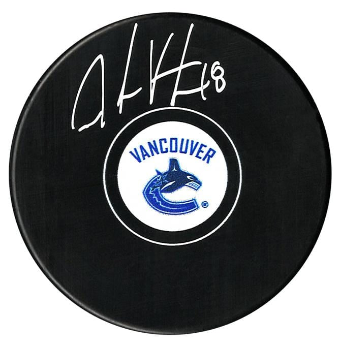 Jake Virtanen Autographed Vancouver Canucks Puck CoJo Sport Collectables Inc.