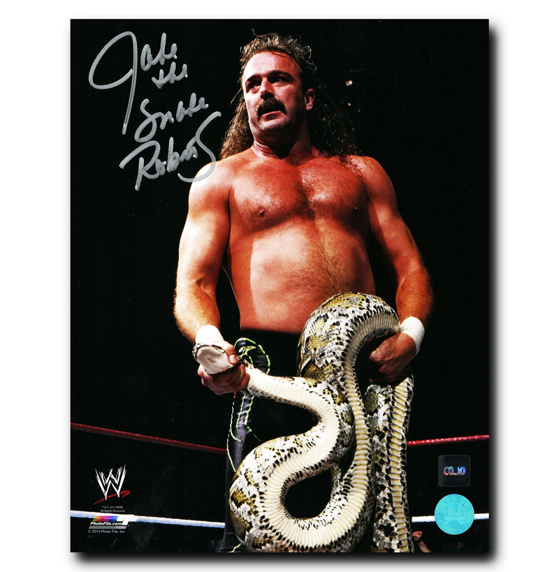 Jake the Snake Roberts WWE Autographed Ring 8x10 Photo CoJo Sport Collectables Inc.