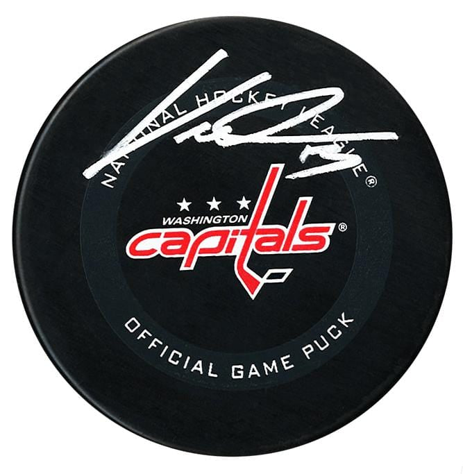 Jakub Vrana Autographed Washington Capitals Official Puck CoJo Sport Collectables Inc.