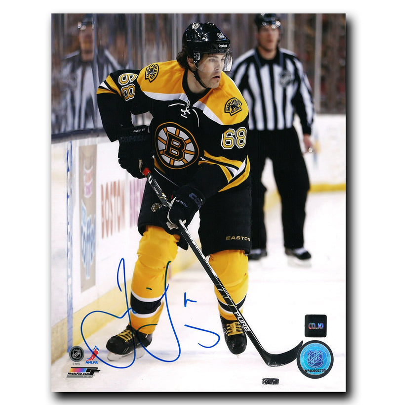 Jaromir Jagr Boston Bruins Autographed Action 8x10 Photo CoJo Sport Collectables