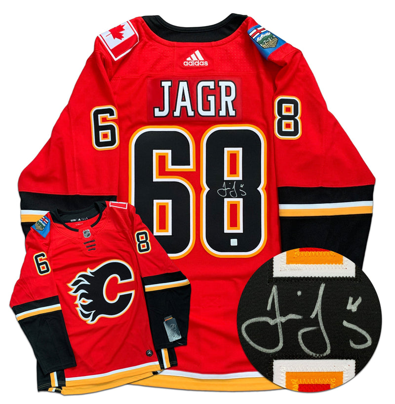 Jaromir Jagr Calgary Flames Autographed Adidas Jersey CoJo Sport Collectables Inc.